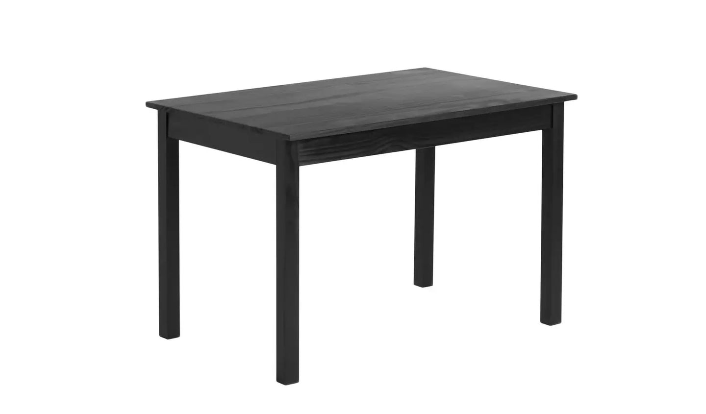 Raye Black Dining Table & 4 Black Chairs